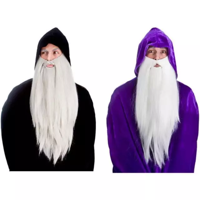 Wicked Costumes Long Wizard Beard Adult Fancy Dress