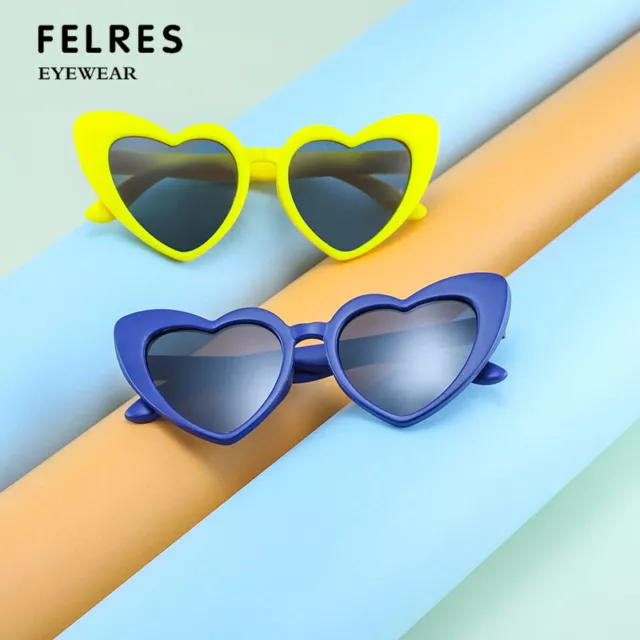 FELRES Children Polarized Retro Sunglasses For Boys Girls UV400 Outdoor Glasses