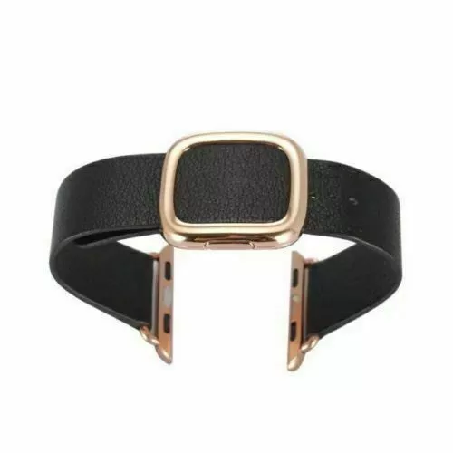 Genuine Magnetic Leather Closure Wrist Band Strap For Apple Watch iWatch 38 45mm