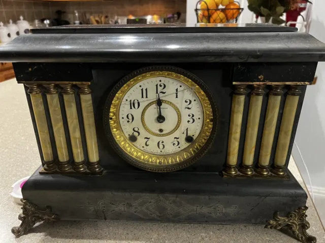 Vintage Seth Thomas 6 Column Mantle Clock Not Working