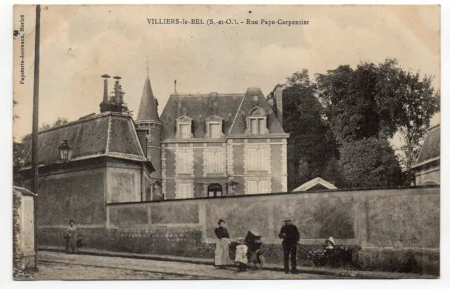 VILLIERS LE BEL - Val d' Oise - CPA 95 - rue Pape Carpentier