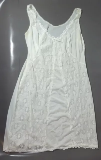 Vintage Negligee Unterrock Reizwäsche Gr 46 Spitze Gertrudis Wäsche Plauen (2