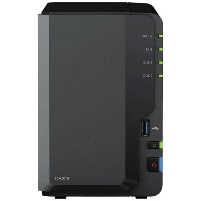 Boîtier serveur NAS Synology DiskStation DS223 0 GB 2 baie port USB 3.0 en
