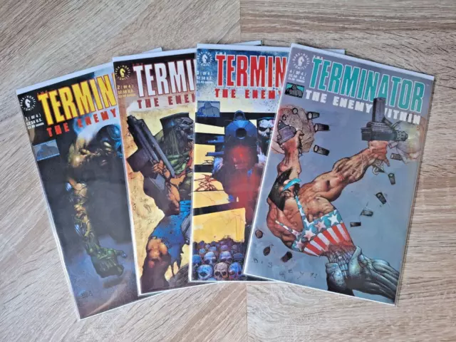 Terminator: The Enemy Within #1to4 (1991) Early Dark Horse Comics VF