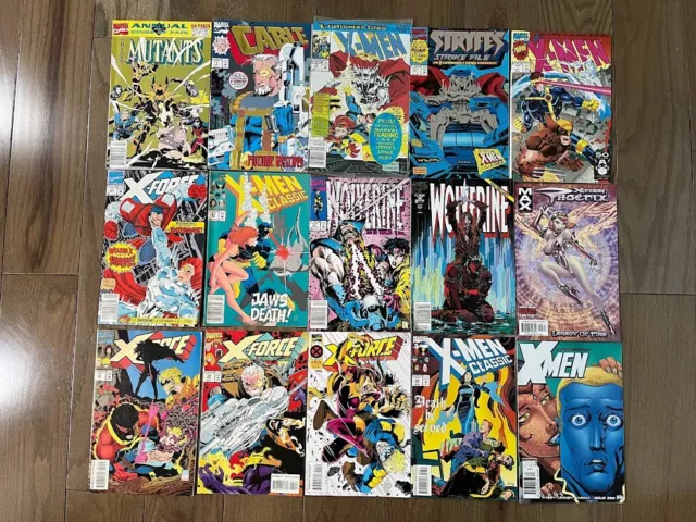 60 Different X-Men & Related Comic Books Fine To Nm Marvel Comics (Wolverine)
