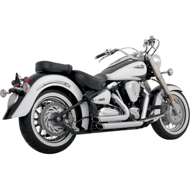 Vance & Hines 18517 Shortshots Staggered Exhaust System - Chrome