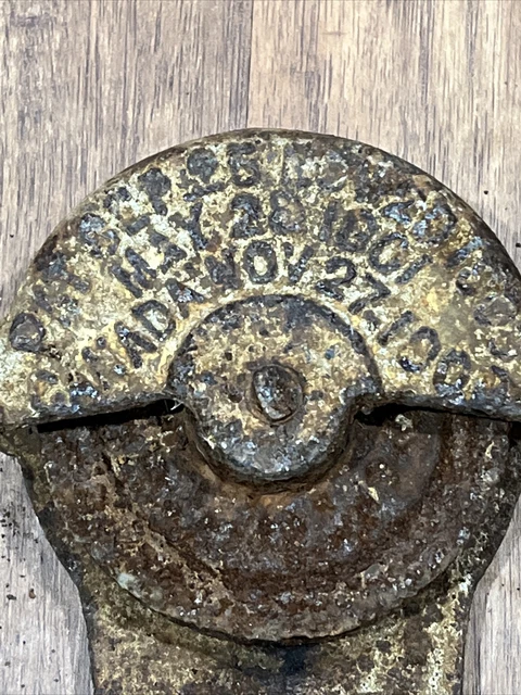 3 Vintage Barn Door Rollers Cast Iron Sliding Hardware F E Myers Stay On 1801 3