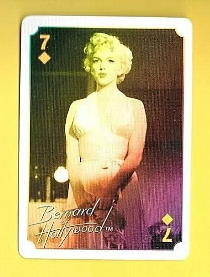 MARILYN MONROE Star Playing Card Seven of DIAMONDS Bernard Hollywood Issue 2011