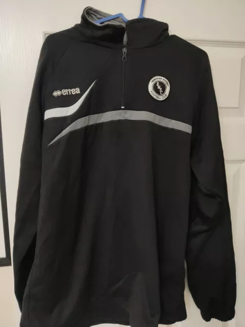 XL Mens Boreham Wood FC Football Training Top/Sweatshirt Errea Zip Shirt