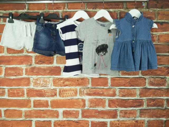 Baby Girl Bundle Aged 18-24 Months Jojo Mama Next H&M T-Shirt Shorts Set 92Cm