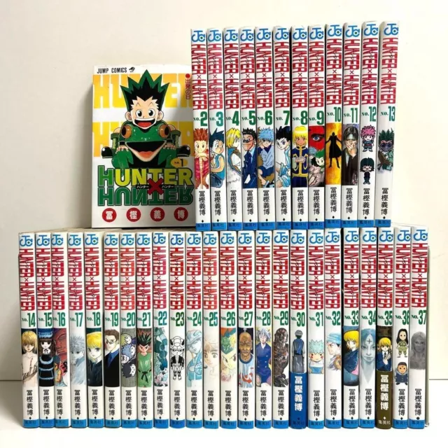 Hunter x Hunter Japanese Vol.1-37 Complete Full set Manga Comics