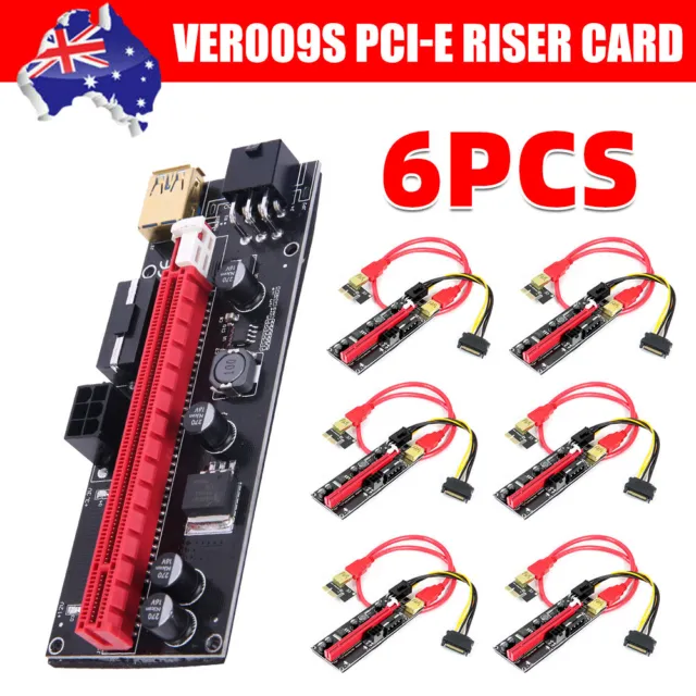 VER009S PCI-E Riser Card PcIe 1x to 16x USB 3.0 Extension Cable For GPU Mining