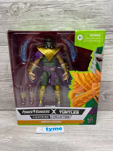 NEW Power Rangers X TMNT Lightning Collection Morphed 6" Shredder Green Ranger