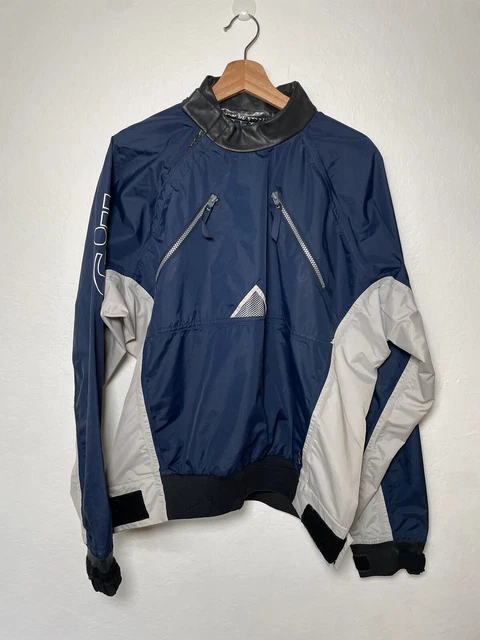 Vintage Gill Spray Top Pull Over Waterproof Jacket L Sailing Kayaking US Sailing