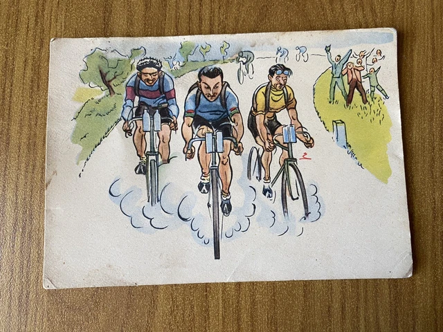 CARTE POSTALE CYCLISME Vélo Stayer Bruni Et Remers Primi
