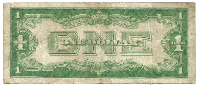 RARE 1934 $1 BLUE Seal SILVER Certificate **FUNNY BACK** Old US Paper Money!