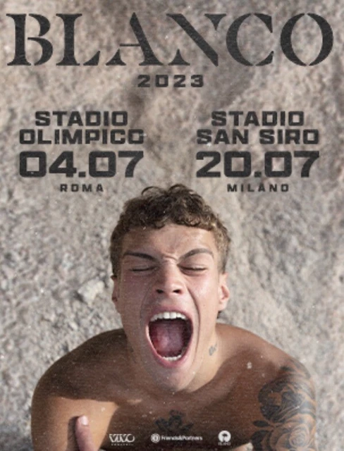 Biglietti PRATO GOLD BLANCO SAN SIRO MILANO 20/07/2023 Concerto Tickets
