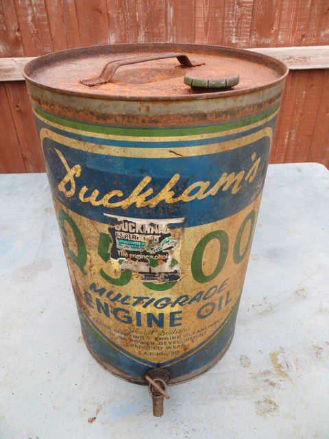 VINTAGE DUCKHAMS S Motor Oil 5 Gallon Drum Can Collectable Garage 115 vintage-duckhams-s-motor-oil-5-gallon-drum-can-collectable-garage-115