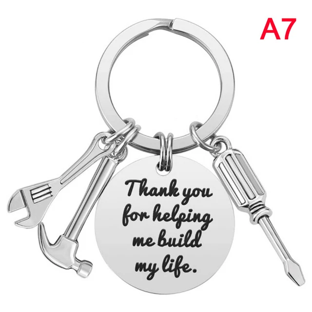 Tools Key Chain Hammer Screwdriver Wrench Keychain Dad Tools Father's Day