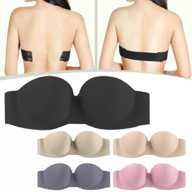 Women Strapless Bra Push up Invisible Multiway Underwear Bralette Padded Bra  Top