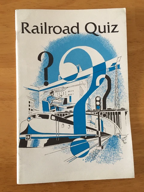 Vintage Railroad Quiz Book by American Association of Railroads 15th Edition