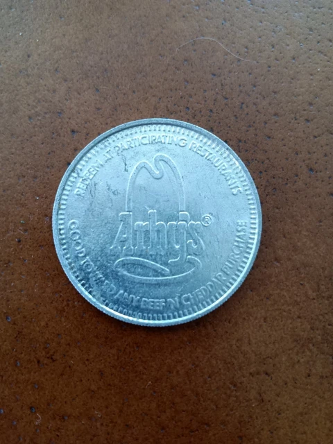 Vintage 1978 Arby's 25 Cents Off Beef 'n Cheddar Promotional Token Advertising
