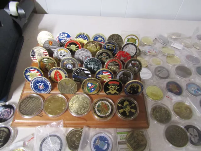 Challenge Coin Lot Set Of 10 Different Military Police Fire Seals Ranger Special