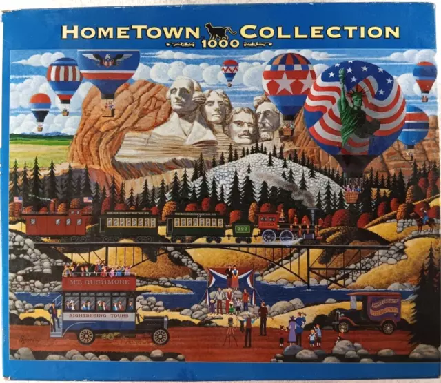 Mt. Rushmore Presidents 1000 Piece Puzzle Hometown Collection by RoseArt