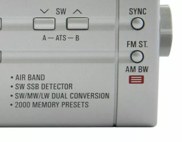 TECSUN PL660 PLL FM/Stereo MW LW SW SSB AIR Band SILVER COLOR 3