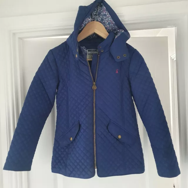 Lovely Girls Joules Quilted Navy Coat Age 11-12 Years