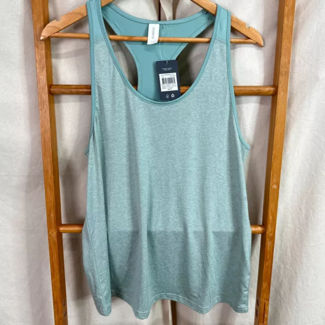 ELL & VOO Women's Grey Short Sleeve Gym Active Wear Top Size Small