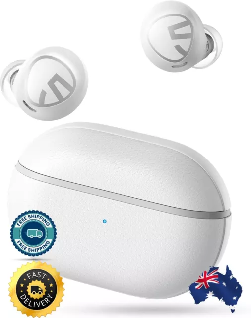 SoundPEATS Free2 Classic Wireless Earbuds Bluetooth V5.1 Headphones White-AU