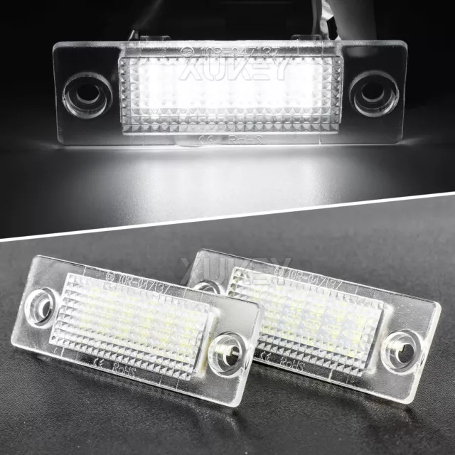 2X LED KENNZEICHENBELEUCHTUNG für VW Passat 3b Limo | 3c B6 Variant | T5 | T6