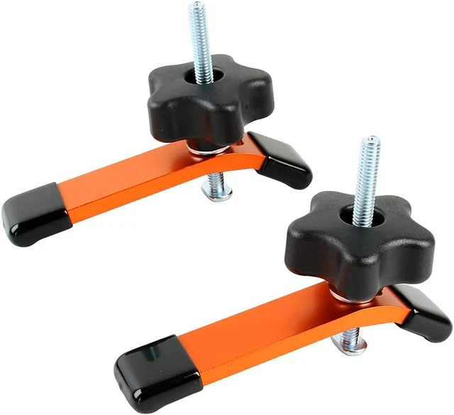 2 Pack Hold down Clamps Kit, 5-1/2” L X 1-1/8” Width T-Track CNC Router Clamp