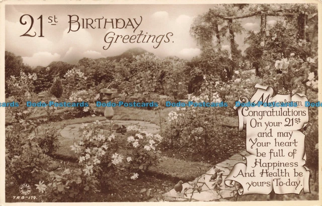 R648689 21. St. Birthday Greetings. Rotary Photographic