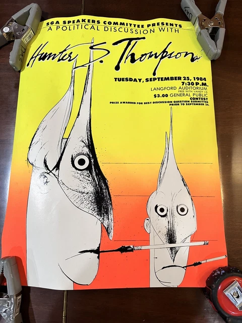Vintage hunter S thompson Poster