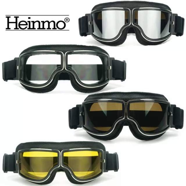 Retro Goggles Retro Vintage Motorcycle Helmet Goggles Classic Pilot Glasses