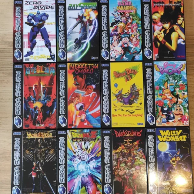 Sega Saturn Reproduction cover no game/ no case, sans jeu et sans boite