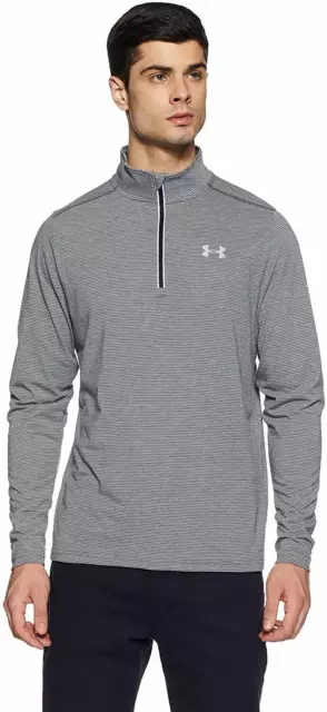 New Under Armour XL 1/4 zip Pullover gray extra large Threadborne Run Streaker