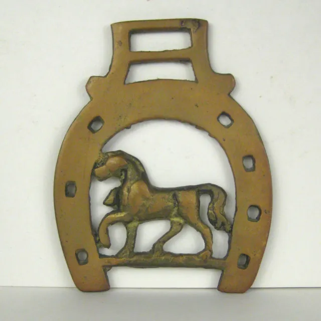 Horseshoe Wall Plaque Western Decor Horse Size 3.75 inch  Metal Vintage