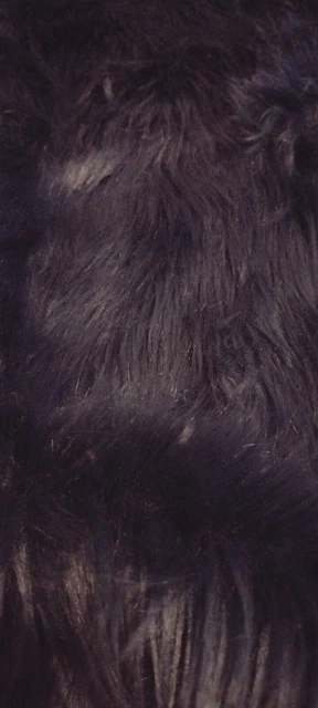 Dark Blue Faux Fur Fabric 60" 