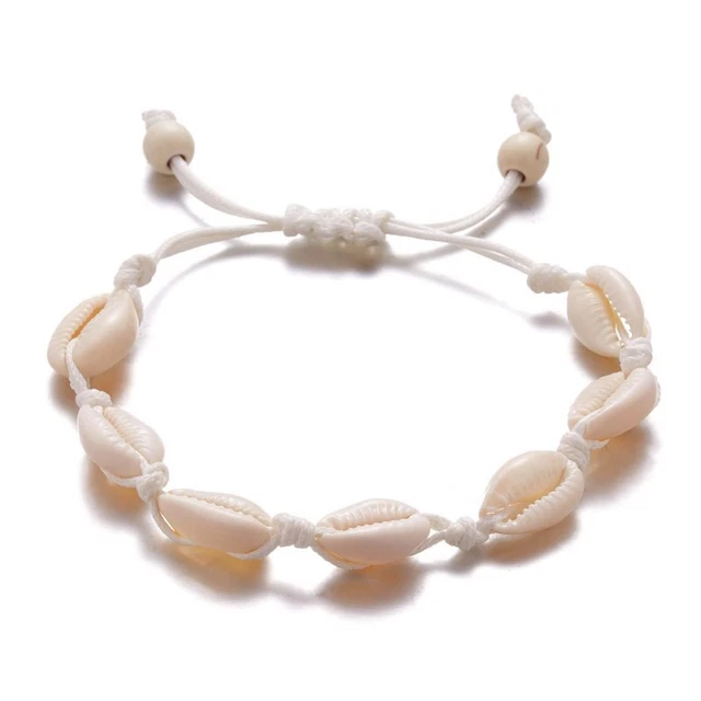 Women Fashion Boho Natural Shell Charm Bracelet Rope Holiday Jewelry Gifts NEW