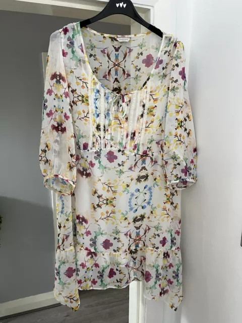 Gorgeous Ladies Chiffon Top By M&S In Size 24.  VGC
