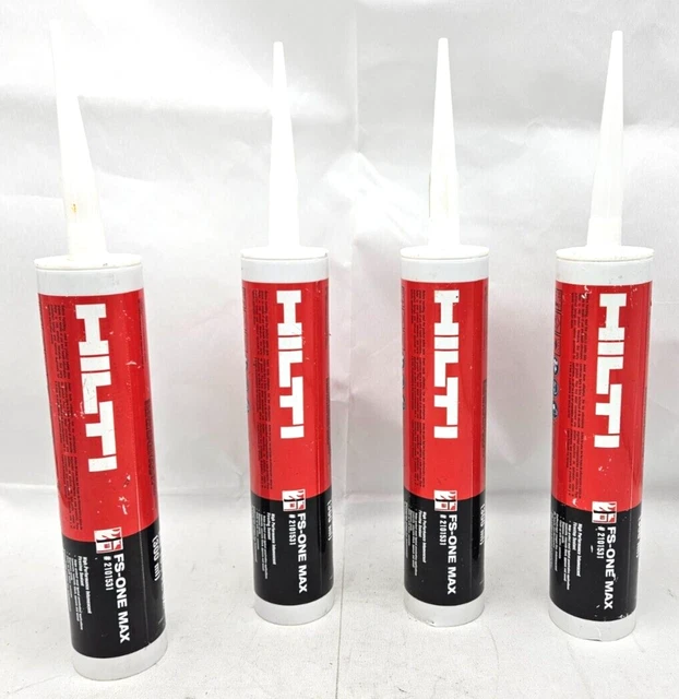 HILTI FSONE MAX 2101531 Intumescent Firestop Sealant 10 fl oz Lot of 4