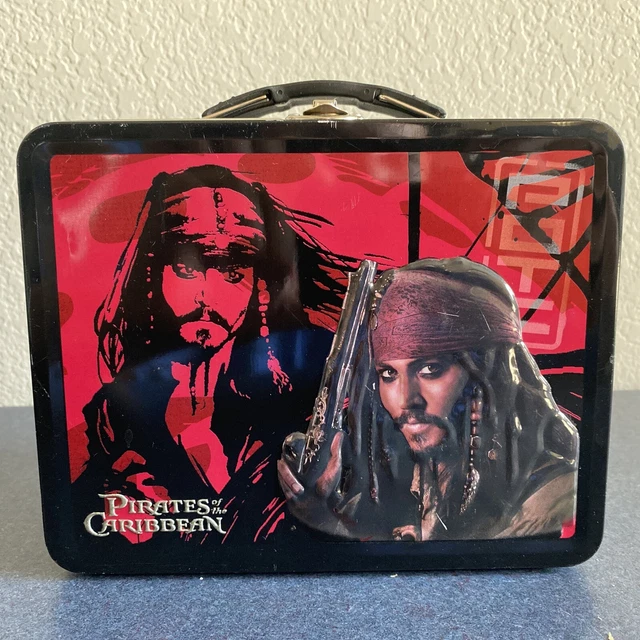 DISNEY'S PIRATES OF the Caribbean Lunch Box Tin Collectible Johnny Depp