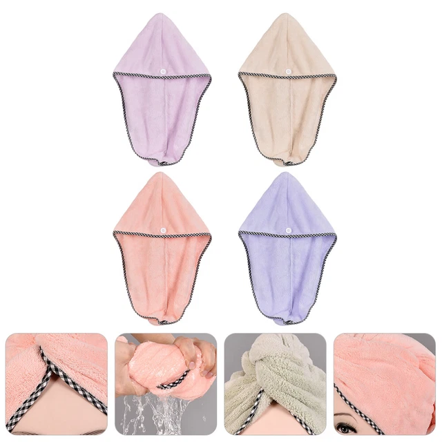Towel Hair Fast Drying Cap Dry Hair Towel Shower Cap Dry Hair Cap Miss