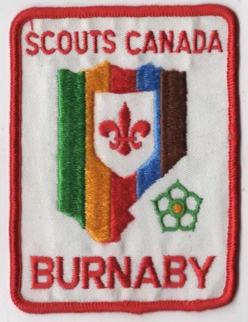 Scouts Canada Burnaby Boy Scout Patch RED Bdr. [INT820]