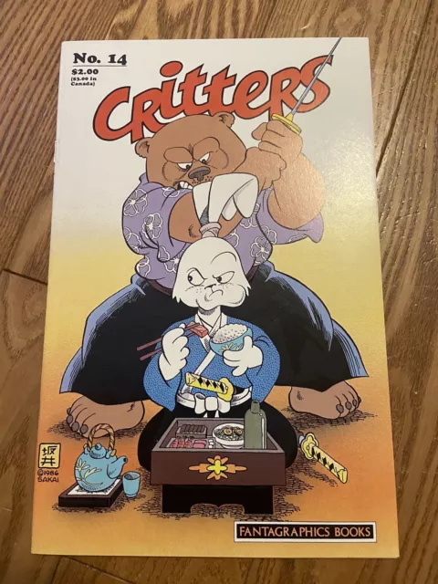 Critters #14 July 1987 Fantagraphics Comic Book, Stan Sakai Usagi Yojimbo Indie