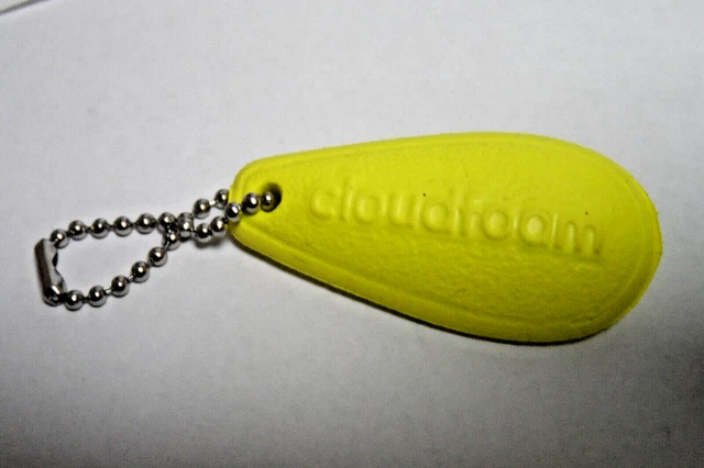 Rare Antique ADIDAS Yellow CloudFoam Keychain Logo Keychain (Vintage Advertising