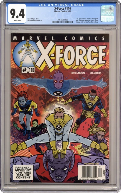 X-Force #116A Allred CGC 9.4 2001 3914502004